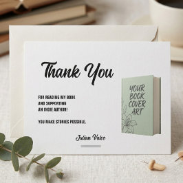 Tarjeta de agradecimiento del autor para lectores 