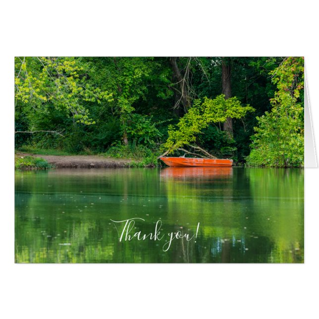 Tarjeta de agradecimiento del barco Naranja (Anverso (Horizontal))