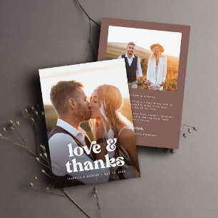 Tarjeta de agradecimiento del Boda de fotografía R