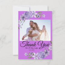 Tarjeta de agradecimiento del Boda de guiones