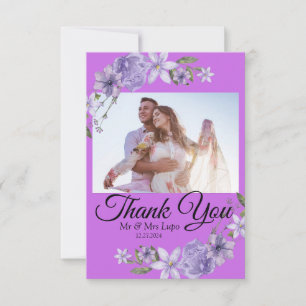 Tarjeta de agradecimiento del Boda de guiones