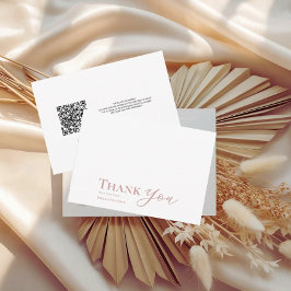 Tarjeta de agradecimiento del Boda de Rubor para s