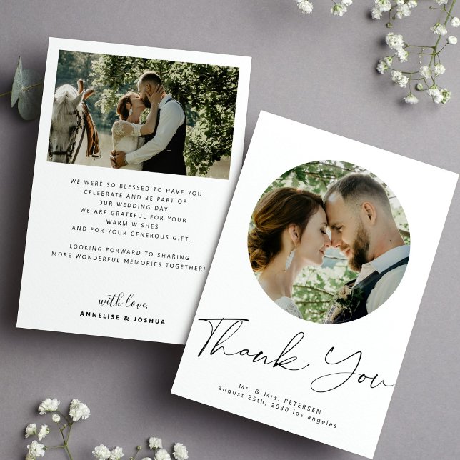 Tarjeta de agradecimiento del boda digital digital (Subido por el creador)