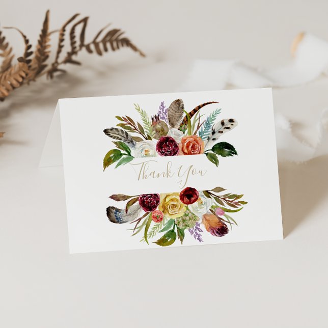 Tarjeta de agradecimiento del Boda doblado de la p (Subido por el creador)