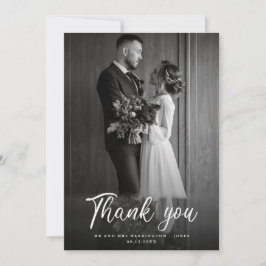 Tarjeta de agradecimiento del Boda fotográfico min