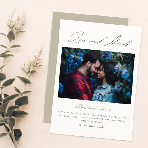 Tarjeta de agradecimiento del Boda fotográfico min