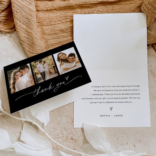 Tarjeta de agradecimiento del Boda fotográfico Min (Subido por el creador)