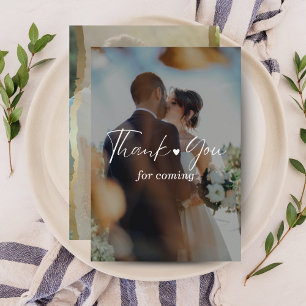 Tarjeta de agradecimiento del Boda fotográfico min
