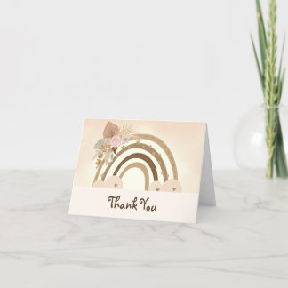 Tarjeta de agradecimiento del Boho Arcoiris de Wat
