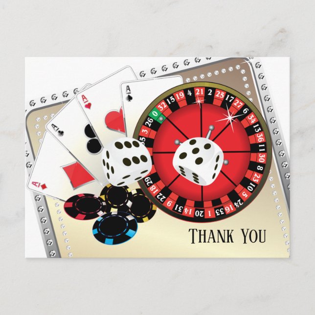 tarjeta de agradecimiento del casino (Anverso)