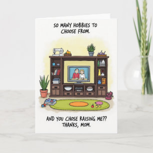 Tarjeta de agradecimiento del Día de las Madres po