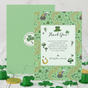 Tarjeta de agradecimiento del día de San Patricio