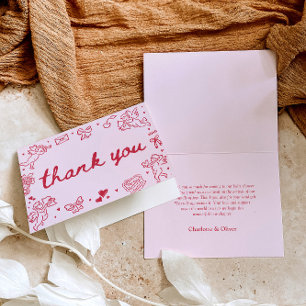 Tarjeta de agradecimiento del Día de San Valentín 