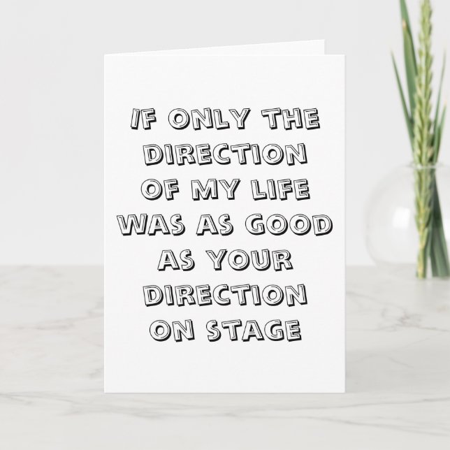 Tarjeta de agradecimiento del director (Anverso)