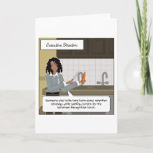 Tarjeta de agradecimiento del director ejecutivo
