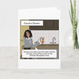 Tarjeta de agradecimiento del director ejecutivo