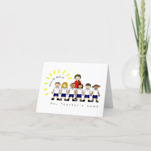 Tarjeta De Agradecimiento Del escritorio del espacio en blanco personalizado