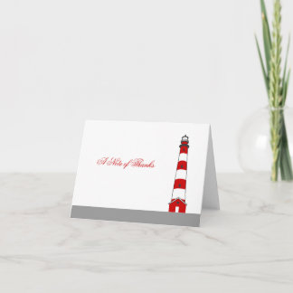 Tarjeta de agradecimiento del faro