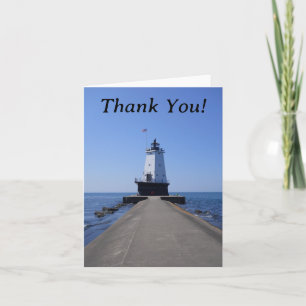 Tarjeta de agradecimiento del faro de North Pierhe