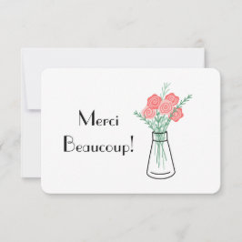 Tarjeta de agradecimiento del Fiesta de París