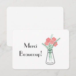 Tarjeta de agradecimiento del Fiesta de París