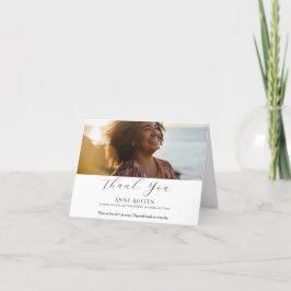 Tarjeta de agradecimiento del funeral plegado