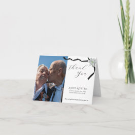 Tarjeta de agradecimiento del funeral plegado