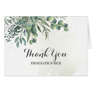 Tarjeta de agradecimiento del Jardín Eucalyptus