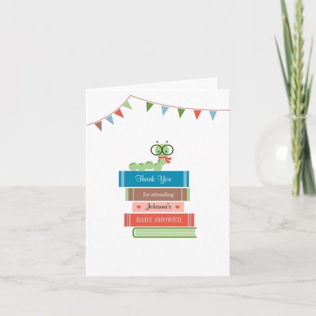 Tarjeta de agradecimiento del libro para Baby Show (Anverso)