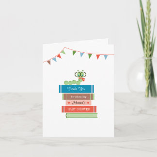 Tarjeta de agradecimiento del libro para Baby Show