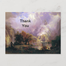 Tarjeta de agradecimiento del paisaje de las Monta