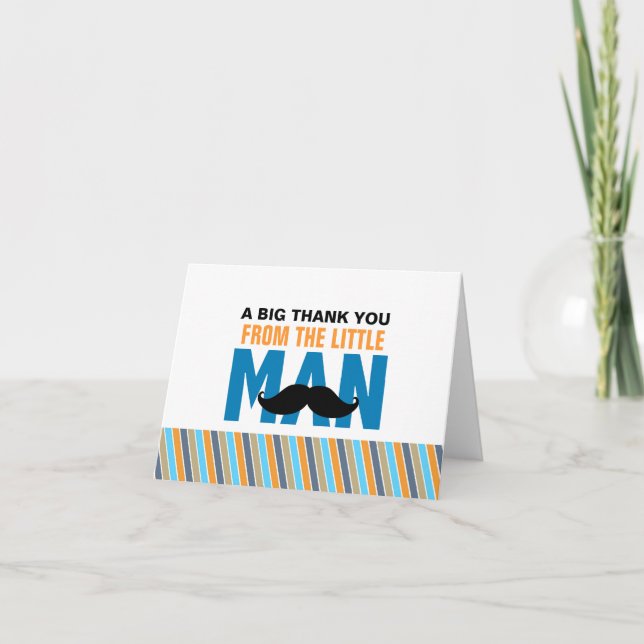 Tarjeta de agradecimiento del "Pequeño Hombre" (Anverso)