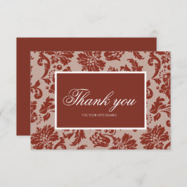 Tarjeta de agradecimiento del personalizado de óxi