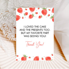 Tarjeta de agradecimiento del primer cumpleaños de