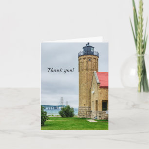 Tarjeta de agradecimiento del puente de Mackinac y