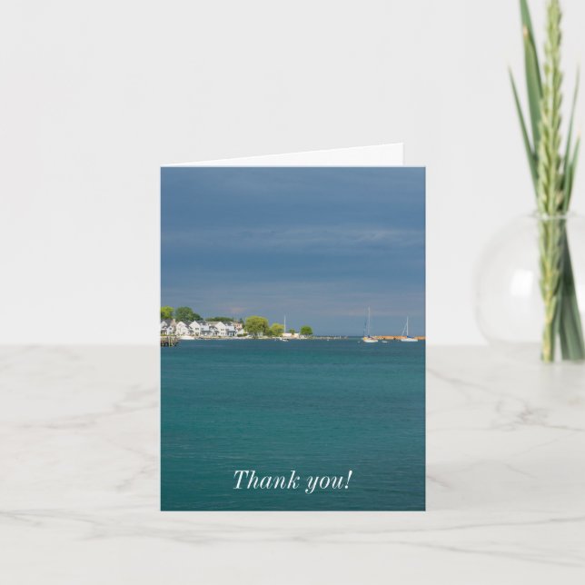 Tarjeta de agradecimiento del puerto de la isla Ma (Anverso)