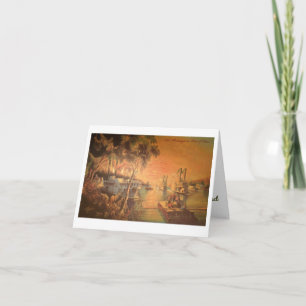 Tarjeta de agradecimiento del río Misisipi