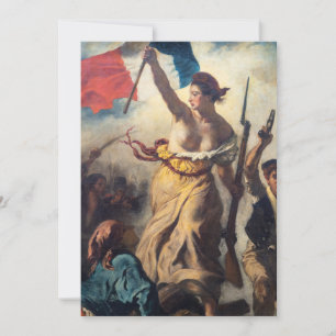 Tarjeta De Agradecimiento Delacroix - La Libertad guiando al pueblo Primer p