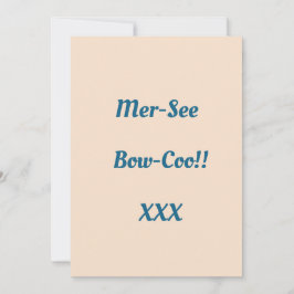 Tarjeta De Agradecimiento ¡Deletreo no real!