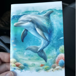 Tarjeta De Agradecimiento Delfín Costero Bajo el Mar 