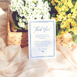 Tarjeta De Agradecimiento Delgado marco retro de mano caprichoso ducha de no<br><div class="desc">Una elegante tarjeta de agradecimiento para igualar nuestra colección de ducha de novias florales She's Off The Market. Este diseño presenta un marco de vieiras retro dibujado a mano y un personalizado y sincero mensaje de agradecimiento para expresar su gratitud a amigos y familiares. La parte posterior del diseño presenta...</div>