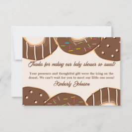 Tarjeta De Agradecimiento Delicia de Donut de Chocolate