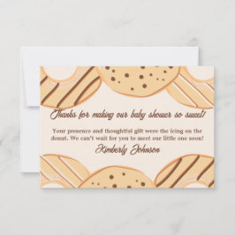 Tarjeta De Agradecimiento Delicia de Donut de Vainilla