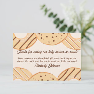 Tarjeta De Agradecimiento Delicia de Donut de Vainilla 