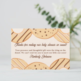 Tarjeta De Agradecimiento Delicia de Donut de Vainilla