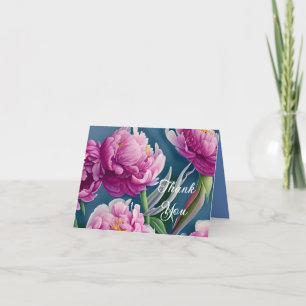 Tarjeta De Agradecimiento Deliciosas Peonies Country Garden