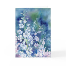 Delphinios blancos Blank Notecard