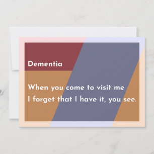 Tarjeta De Agradecimiento Demencia
