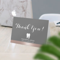 Dental Office Dentist Rosa Gold Border Gracias