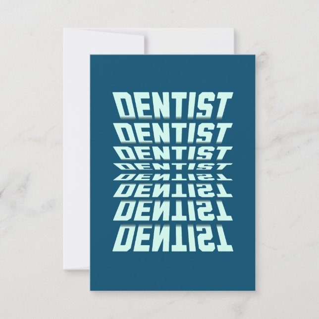 Tarjeta De Agradecimiento Dentist Rolodex (Anverso)